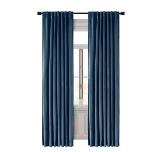 Velvet Curtain Panel 50x84 Blue Room Darkening